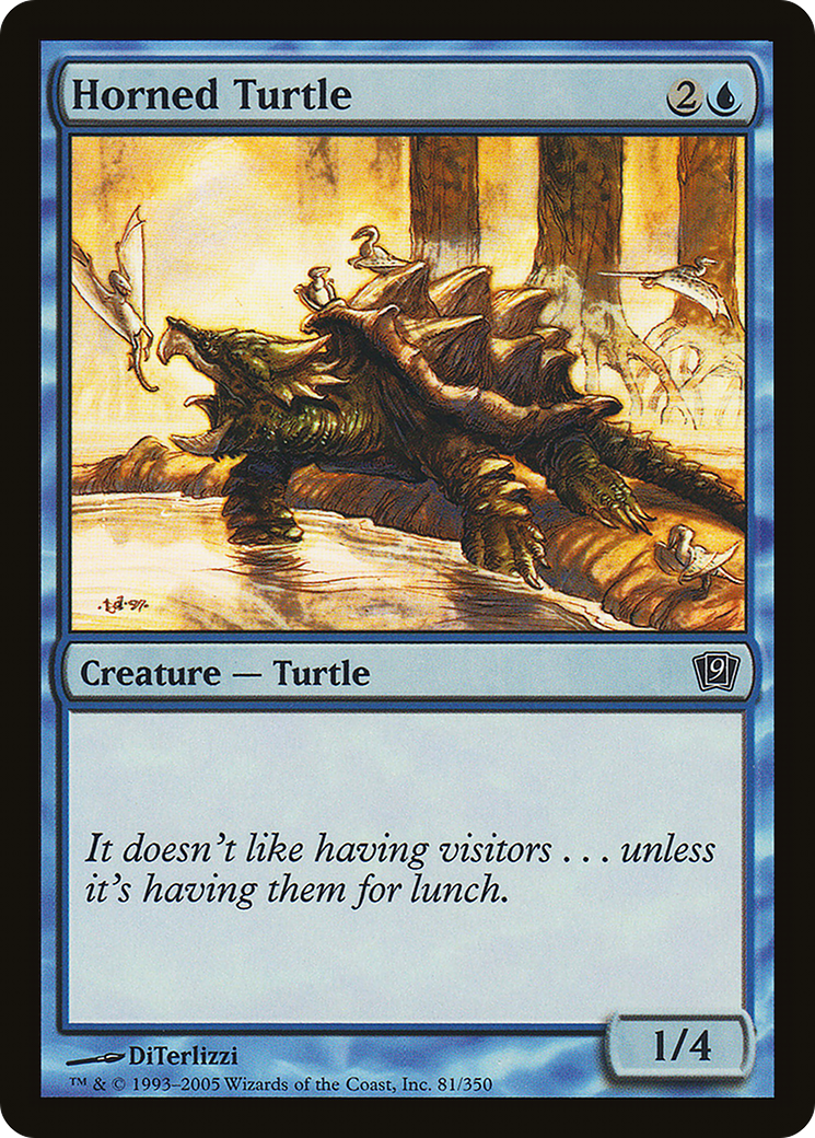 Horned Turtle (9ED-081) [9th Edition] MTG Single Wizards of the Coast