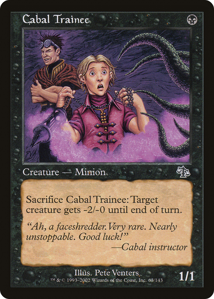 Cabal Trainee (JUD-063) [Judgment] MTG Single Wizards of the Coast