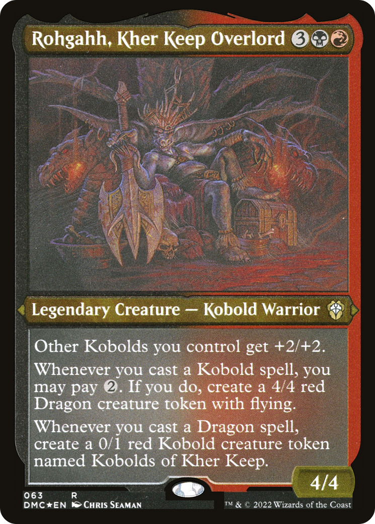 Rohgahh, Kher Keep Overlord (DMC-063) [Dominaria United Commander] Etched Foil MTG Single Wizards of the Coast