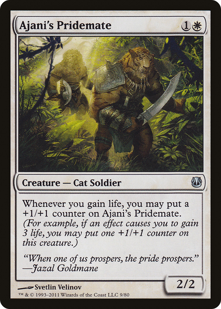 Ajani's Pridemate (DDH-009) [Misc] Duel Decks: Ajani vs. Nicol Bolas MTG Single Wizards of the Coast