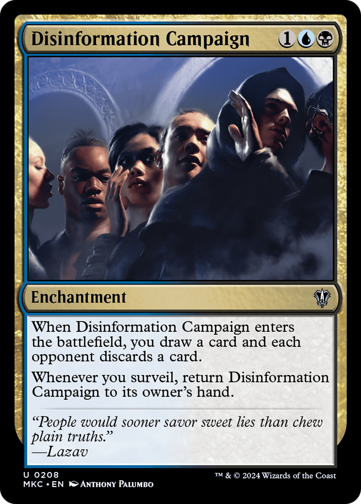 Disinformation Campaign (MKC-208) [Murders at Karlov Manor Commander] MTG Single Wizards of the Coast