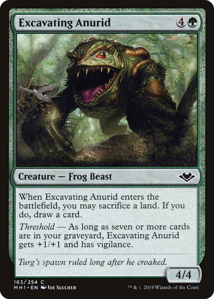 Excavating Anurid (MH1-163) [Modern Horizons] MTG Single Wizards of the Coast