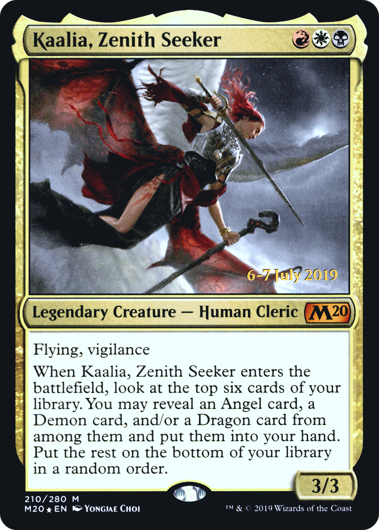 Kaalia, Zenith Seeker (PRE-210) [Core Set 2020 Promos] Foil MTG Single Wizards of the Coast