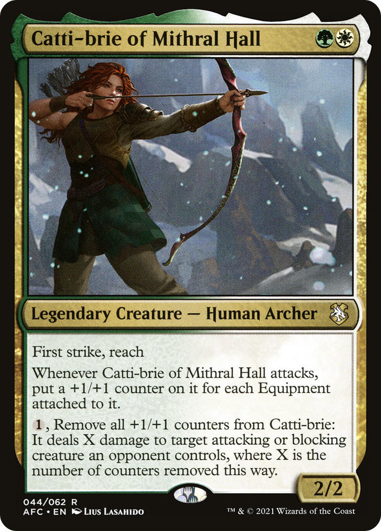 Catti-brie of Mithral Hall (AFC-044) [Forgotten Realms Commander] MTG Single Wizards of the Coast
