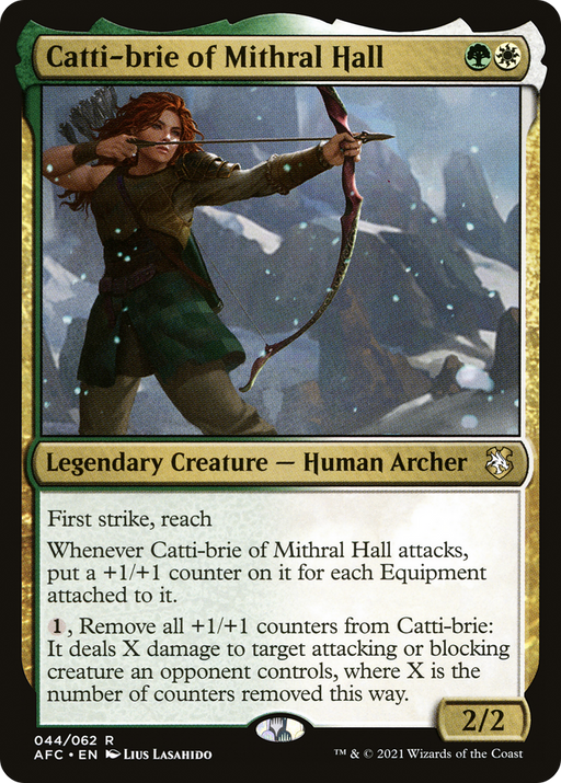 Catti-brie of Mithral Hall (AFC-044) [Forgotten Realms Commander] MTG Single Wizards of the Coast