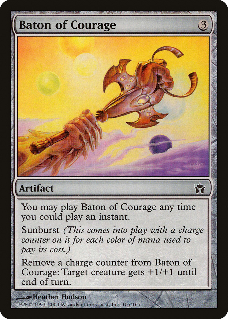 Baton of Courage (5DN-105) [Fifth Dawn] Foil MTG Single Wizards of the Coast