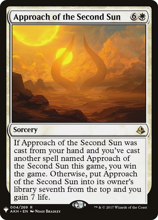 Approach of the Second Sun (LIST-004) [Mystery Booster] The List MTG Single Wizards of the Coast