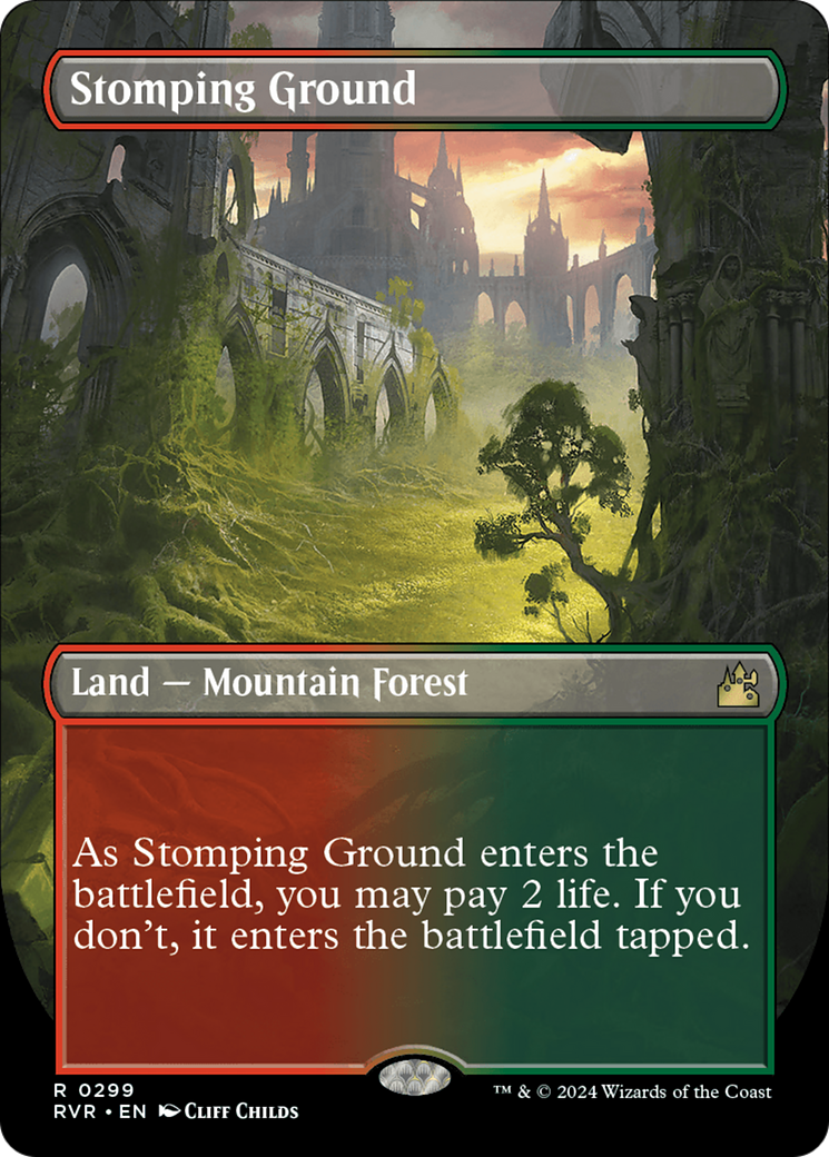 Stomping Ground (RVR-299) [Ravnica Remastered] (Borderless) MTG Single Wizards of the Coast