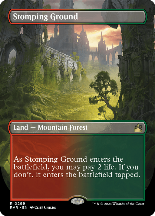 Stomping Ground (RVR-299) [Ravnica Remastered] (Borderless) MTG Single Wizards of the Coast