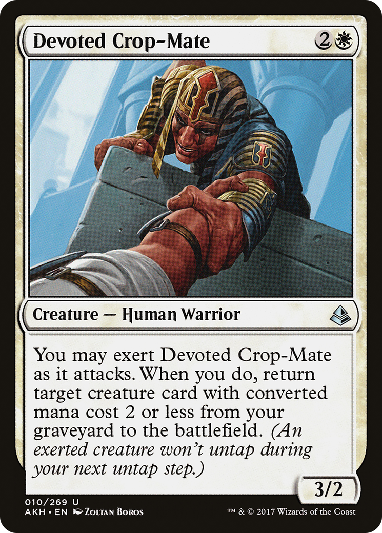 Devoted Crop-Mate (AKH-010) [Amonkhet] MTG Single Wizards of the Coast