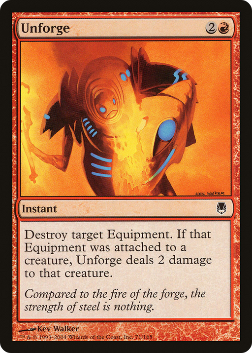 Unforge (DST-071) [Darksteel] MTG Single Wizards of the Coast
