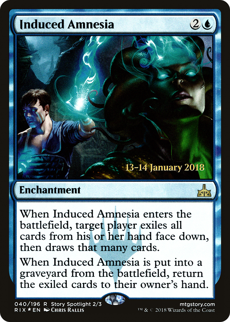 Induced Amnesia (PRE-040) [Rivals of Ixalan Promos] Foil MTG Single Wizards of the Coast