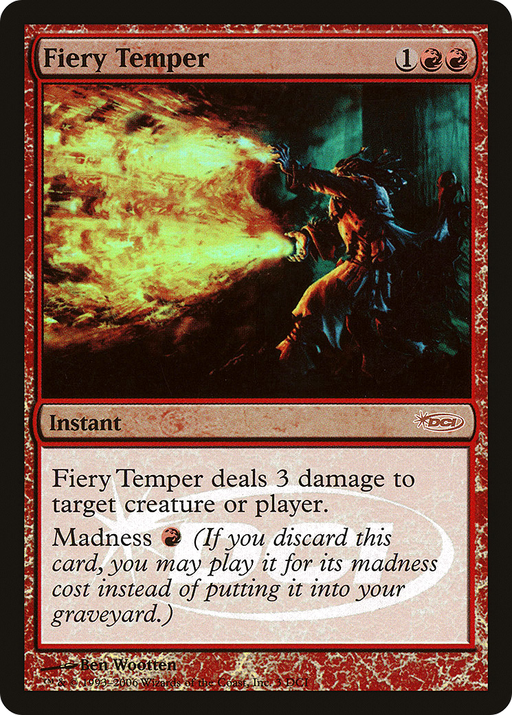 Fiery Temper (WPN-003) [Misc] DCI Promos Foil MTG Single Wizards of the Coast