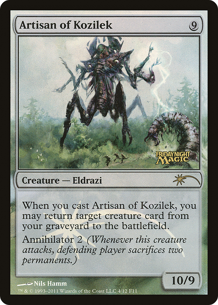 Artisan of Kozilek (FNM-004) [Misc] Friday Night Magic 2011 Foil MTG Single Wizards of the Coast