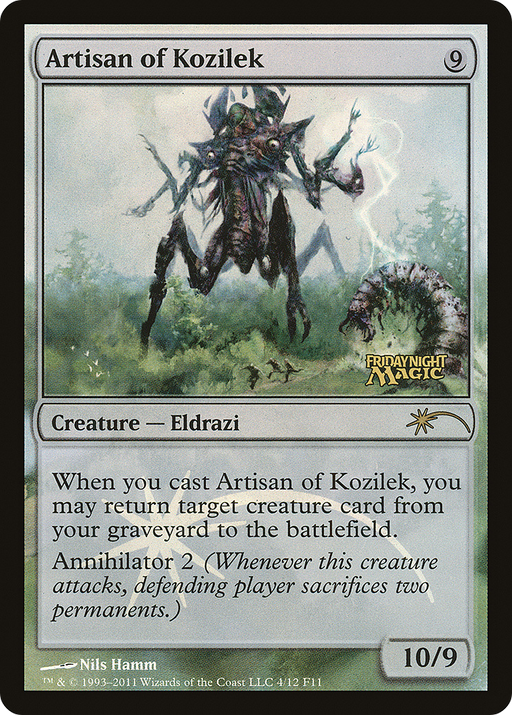 Artisan of Kozilek (FNM-004) [Misc] Friday Night Magic 2011 Foil MTG Single Wizards of the Coast