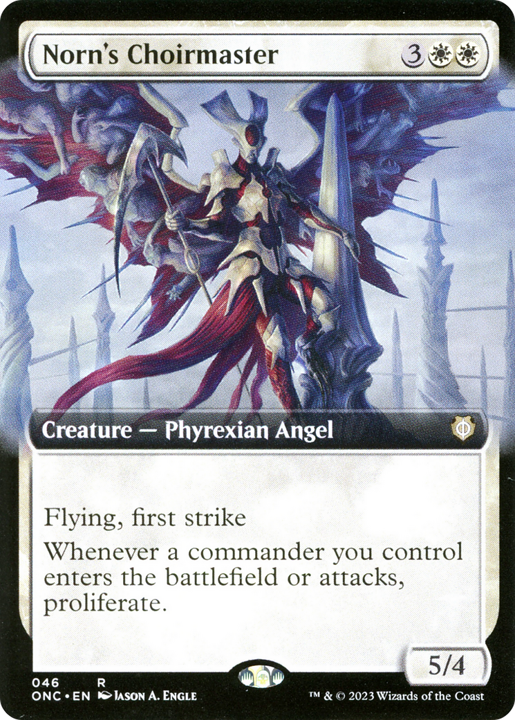 Norn's Choirmaster (ONC-046) [Phyrexia: All Will Be One Commander] (Extended Art) MTG Single Wizards of the Coast