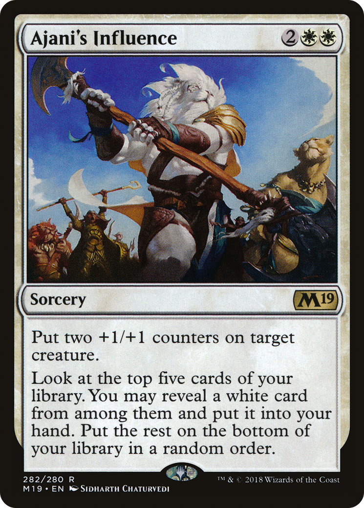 Ajani's Influence (M19-282) [Core Set 2019] MTG Single Wizards of the Coast