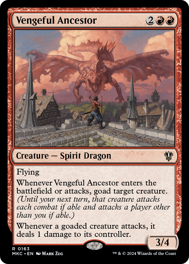 Vengeful Ancestor (MKC-163) [Murders at Karlov Manor Commander] MTG Single Wizards of the Coast