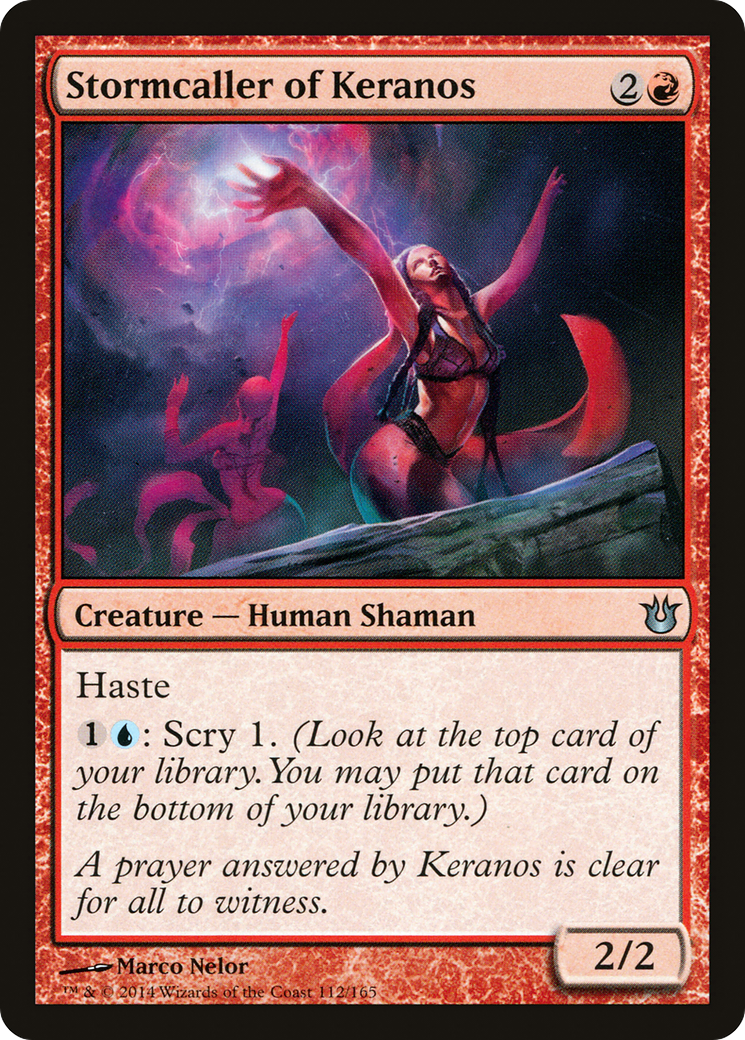 Stormcaller of Keranos (BNG-112) [Born of the Gods] MTG Single Wizards of the Coast