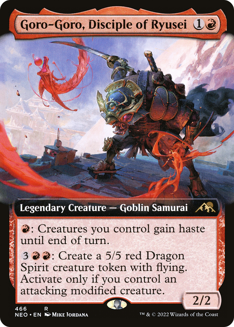Goro-Goro, Disciple of Ryusei (NEO-466) [Kamigawa: Neon Dynasty] (Extended Art) MTG Single Wizards of the Coast