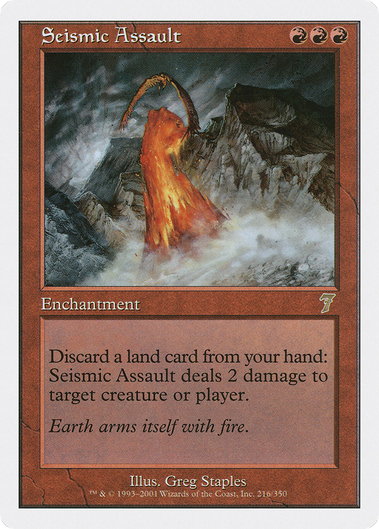 Seismic Assault (7ED-216) [7th Edition] Foil MTG Single Wizards of the Coast