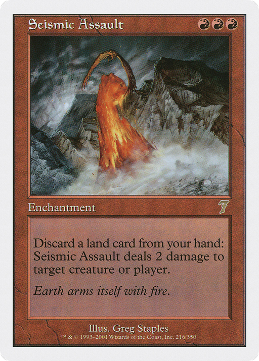 Seismic Assault (7ED-216) [7th Edition] Foil MTG Single Wizards of the Coast