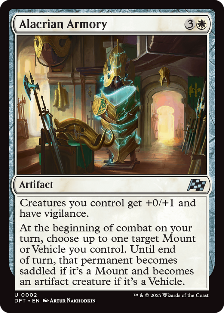 Alacrian Armory (DFT-002) [Aetherdrift] Foil MTG Single Wizards of the Coast
