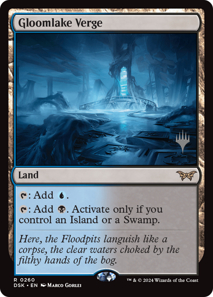 Gloomlake Verge (PPDSK-260) [Duskmourn: House of Horror Promos] Foil MTG Single Wizards of the Coast
