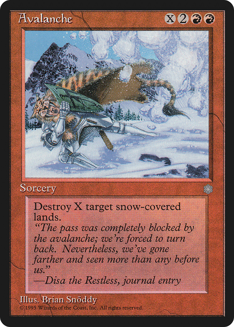 Avalanche (ICE-) [Ice Age] MTG Single Wizards of the Coast