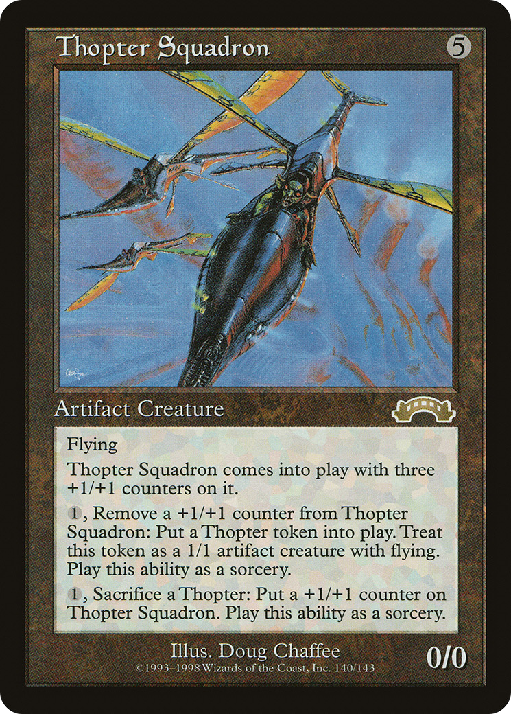 Thopter Squadron (EXO-140) [Exodus] MTG Single Wizards of the Coast