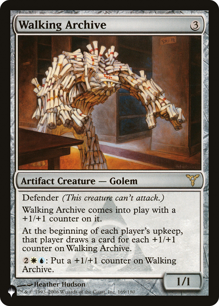 Walking Archive (LIST-169/180) [Mystery Booster] The List MTG Single Wizards of the Coast