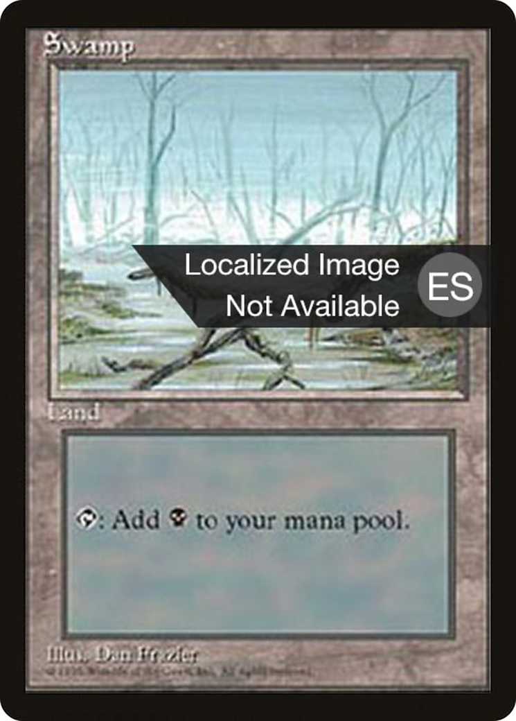 Swamp (4BB-370) [Fourth Edition Foreign Black Border] MTG Single Wizards of the Coast