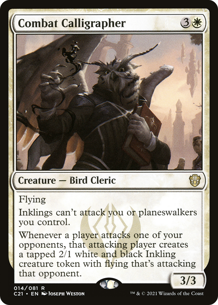 Combat Calligrapher (C21-014) [Commander 2021] MTG Single Wizards of the Coast
