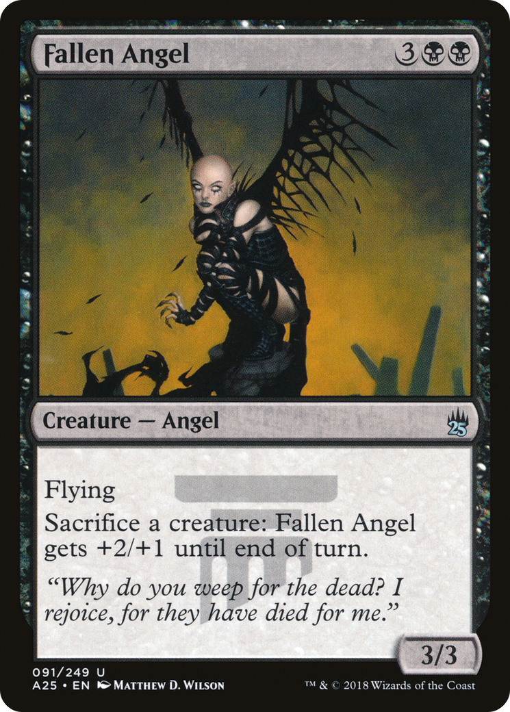 Fallen Angel (A25-091) [Masters 25] Foil MTG Single Wizards of the Coast