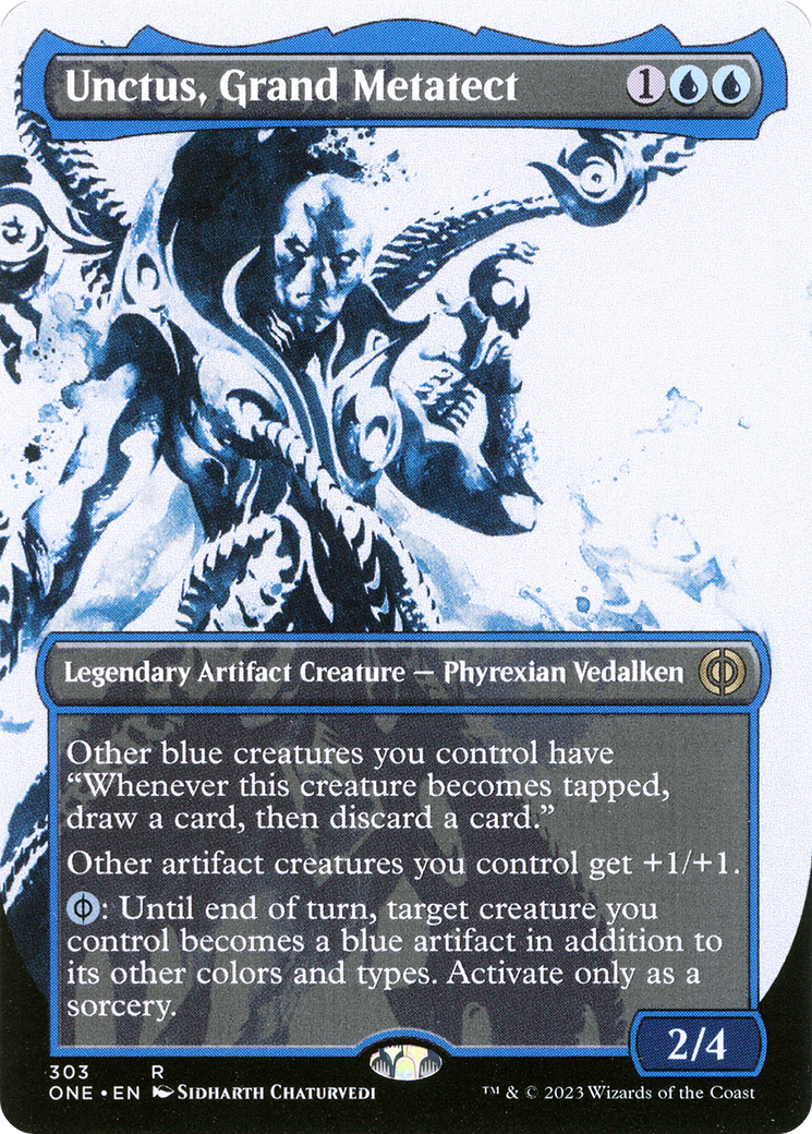 Unctus, Grand Metatect (ONE-303) [Phyrexia: All Will Be One] (Showcase) (Borderless) Foil MTG Single Wizards of the Coast