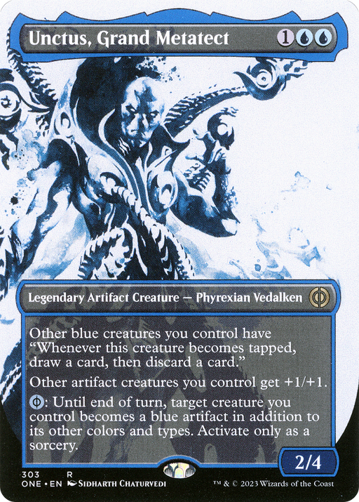 Unctus, Grand Metatect (ONE-303) [Phyrexia: All Will Be One] (Showcase) (Borderless) Foil MTG Single Wizards of the Coast