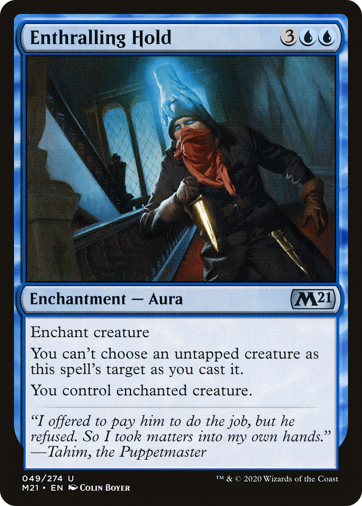 Enthralling Hold (M21-049) [Core Set 2021] Foil MTG Single Wizards of the Coast