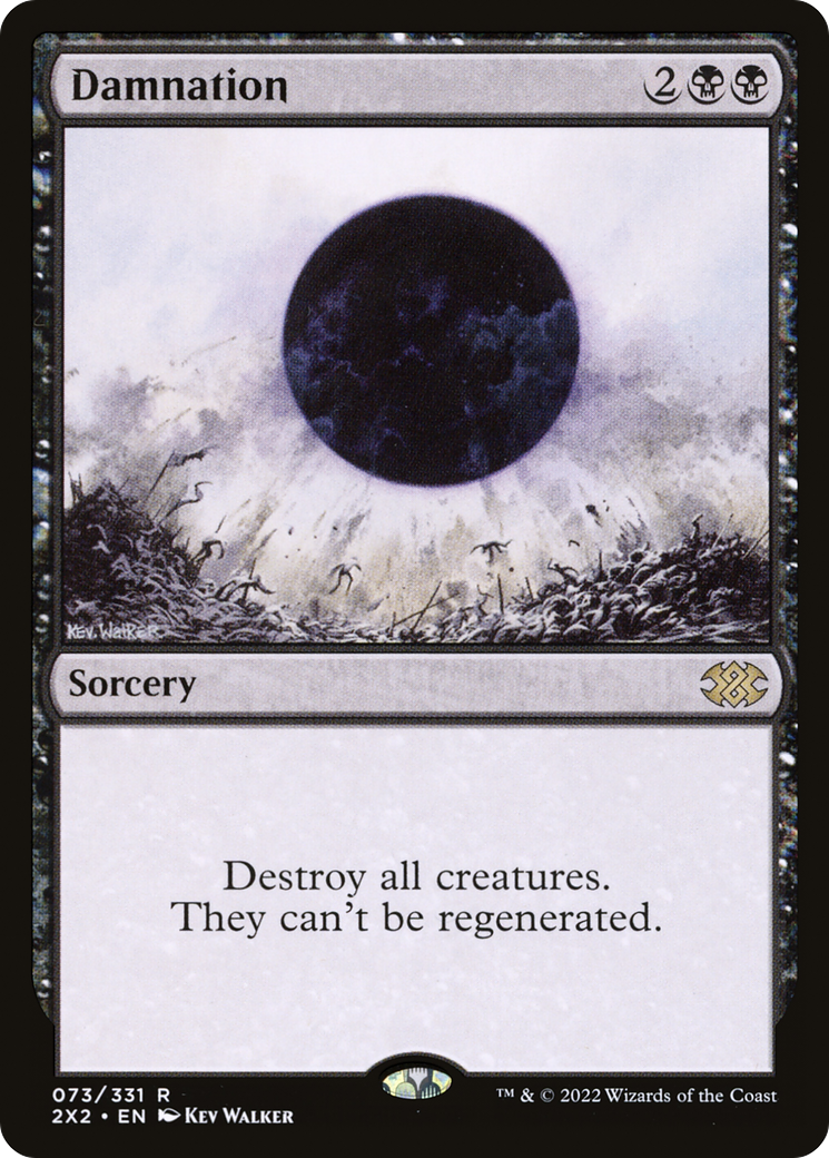 Damnation (2X2-073) [Double Masters 2022] Foil MTG Single Wizards of the Coast