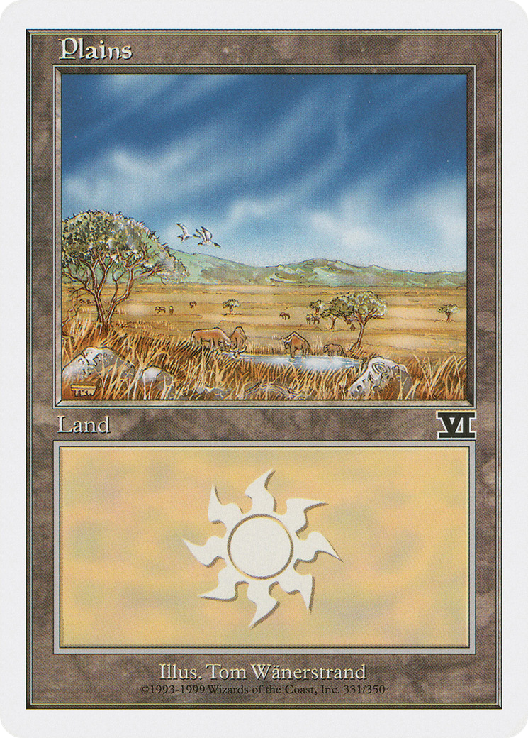 Plains (6ED-331) [Classic Sixth Edition] MTG Single Wizards of the Coast