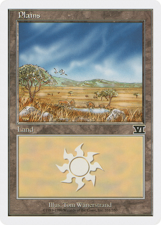 Plains (6ED-331) [Classic Sixth Edition] MTG Single Wizards of the Coast