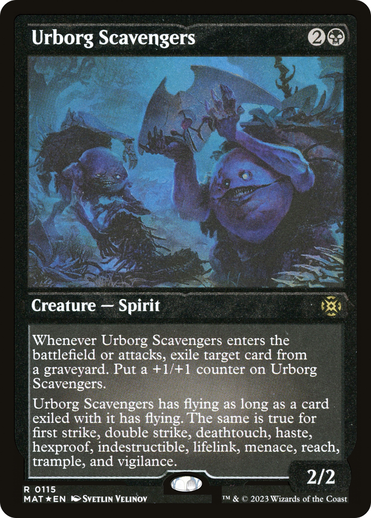 Urborg Scavengers (MAT-115) [March of the Machine: The Aftermath] Etched Foil MTG Single Wizards of the Coast