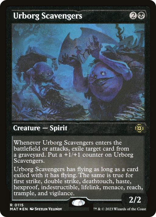 Urborg Scavengers (MAT-115) [March of the Machine: The Aftermath] Etched Foil MTG Single Wizards of the Coast