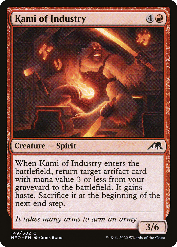Kami of Industry (NEO-149) [Kamigawa: Neon Dynasty] Foil MTG Single Wizards of the Coast