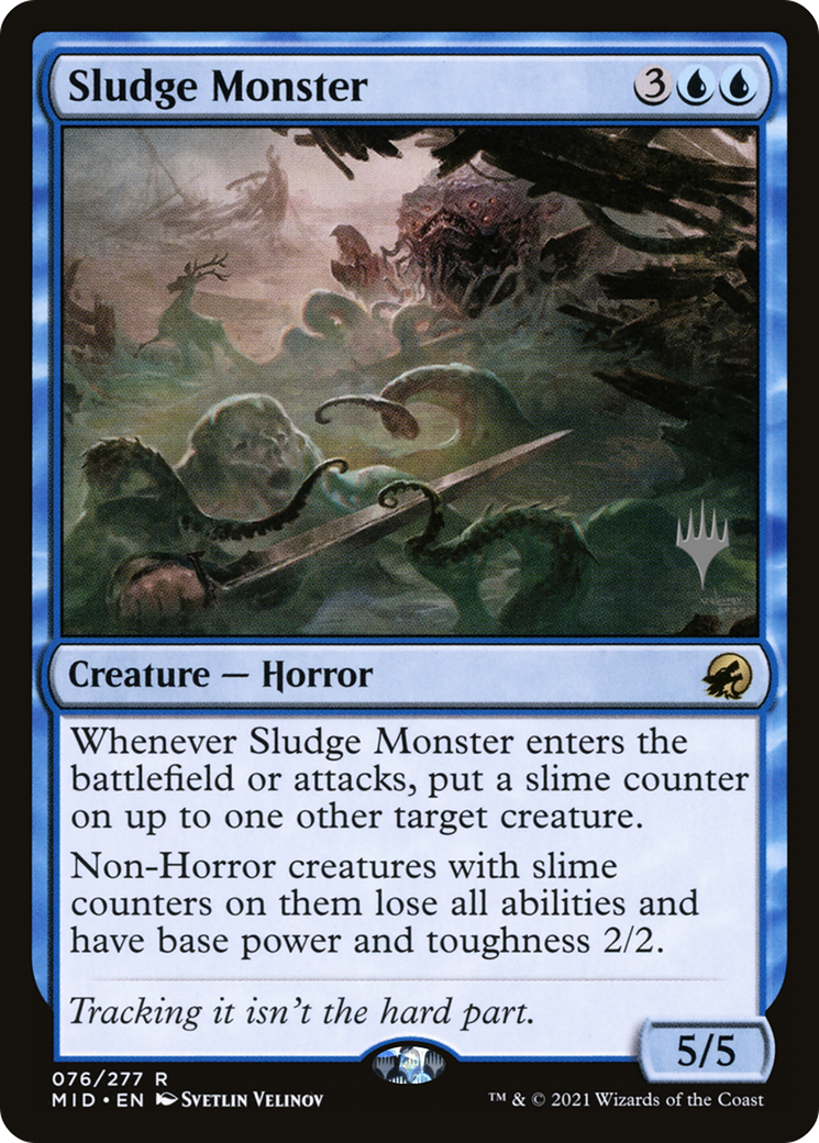 Sludge Monster (PPMID-076) [Innistrad: Midnight Hunt Promos] Foil MTG Single Wizards of the Coast