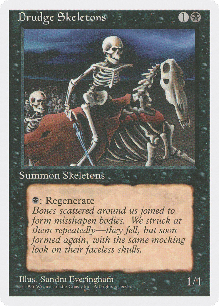 Drudge Skeletons (4ED-133) [Fourth Edition] MTG Single Wizards of the Coast