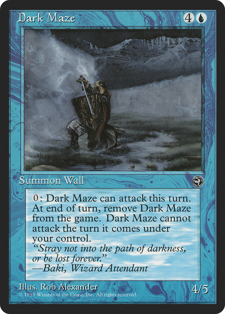 Dark Maze (HML-25B) [Homelands] MTG Single Wizards of the Coast