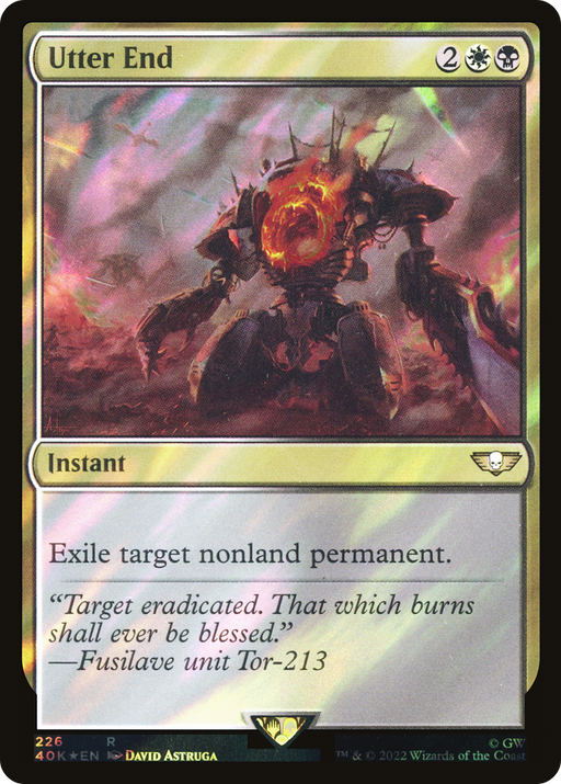 Utter End (40K-226★) [Warhammer 40,000 Commander] Foil MTG Single Wizards of the Coast