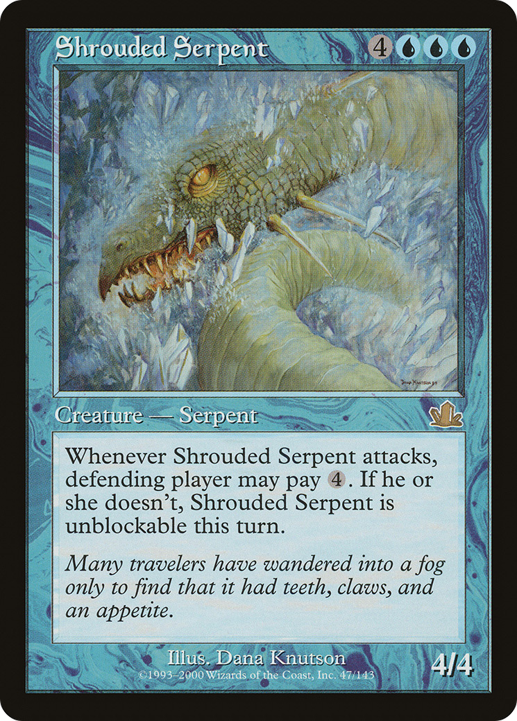 Shrouded Serpent (PCY-047) [Prophecy] MTG Single Wizards of the Coast