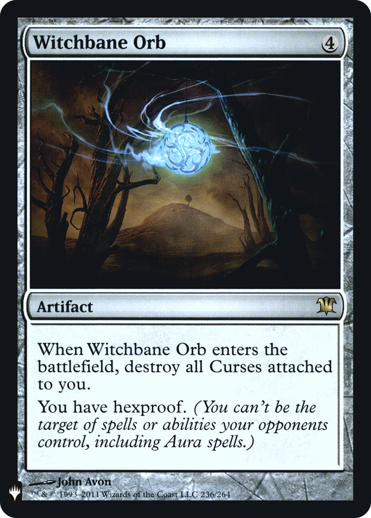 Witchbane Orb (LIST-ISD-236) [The List] Foil MTG Single Magic: The Gathering