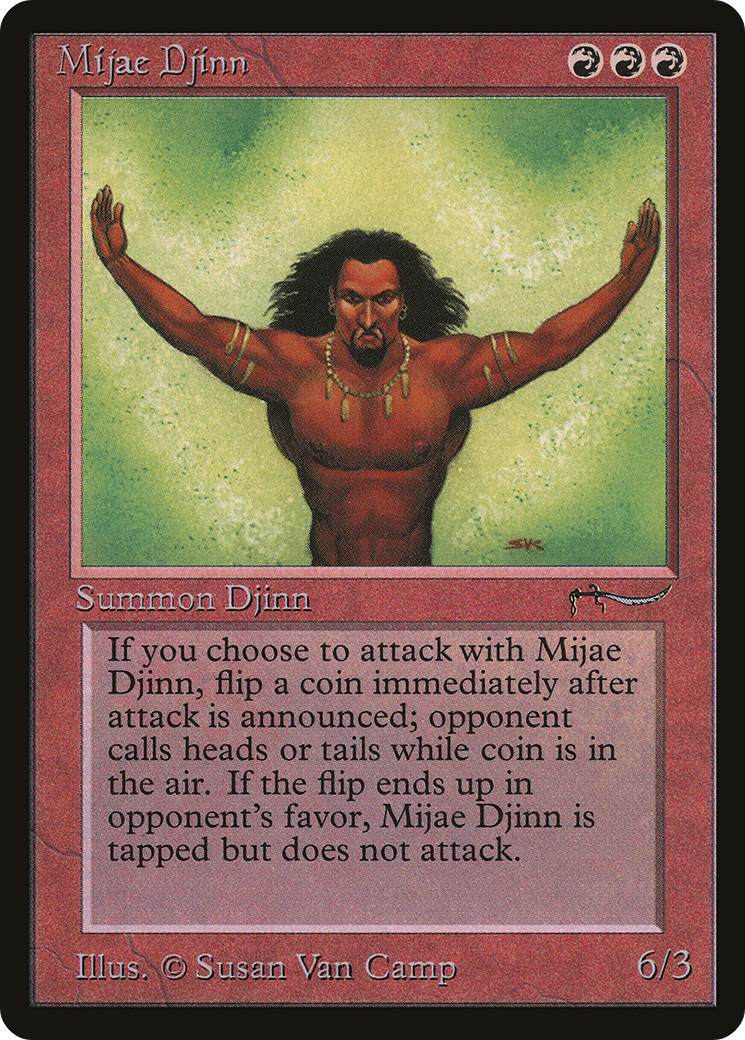 Mijae Djinn (ARN-042) [Oldschool] Arabian Nights MTG Single Wizards of the Coast